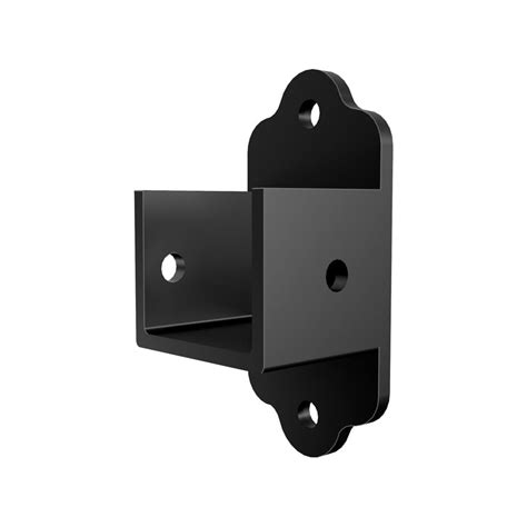 metal fence angle brackets|wall mount fence post bracket.